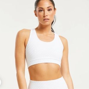 Croco Skin™ Scoop Top White